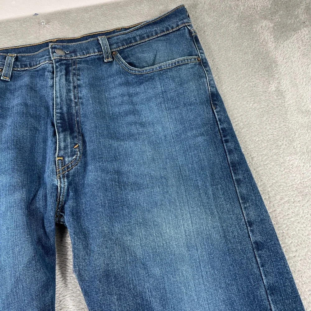 Levis 505 Jeans Mens 38x30 Blue‎ Denim Straight Leg